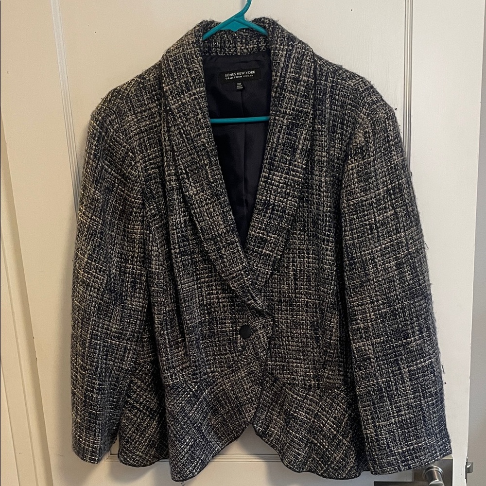 Jones New York Navy and Purple Blazer